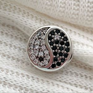 NWOT S925Sterling Silver Yin And Yang Diagram Charm
